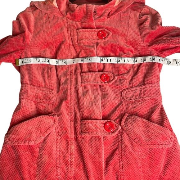 Anthropologie Idra Soft Coral Jacket Unique Corduroy - Picture 8 of 10